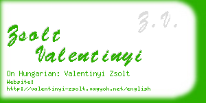 zsolt valentinyi business card